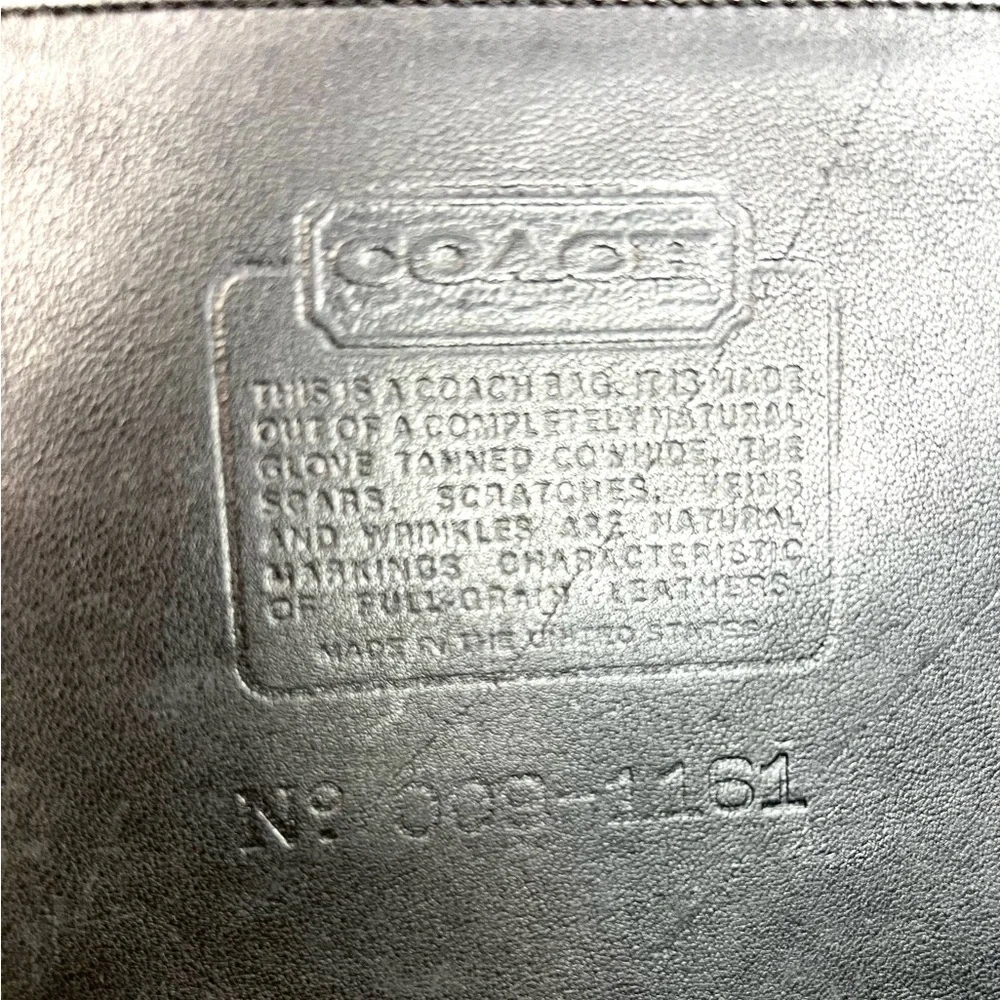 Coach Bonnie Cashin Black Zippered ClutchBag Leather 1970’s Rare EUC - Picture 13 of 13